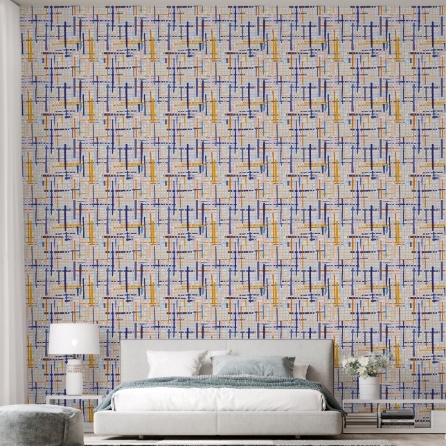 Abstrakte Linien Tapete (Schlafzimmer)