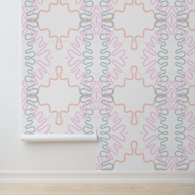 Abstrakte Linien Tapete (Anwendung)