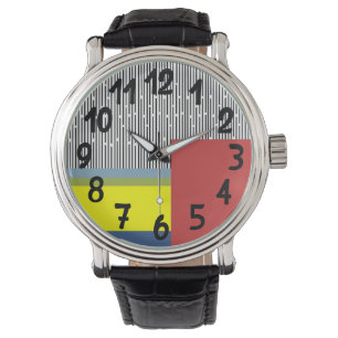 Abstrakte Linien und Rechtecke Armbanduhr