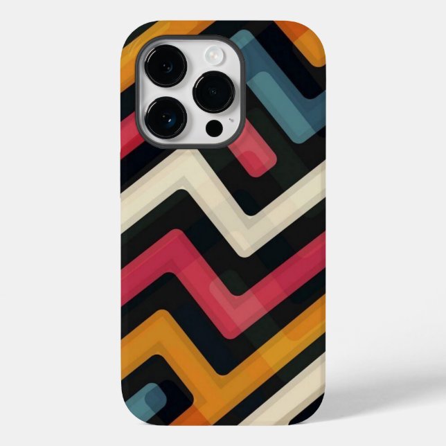 abstrakte Linienkunst Case-Mate iPhone 14 Pro Hülle (Rückseite)