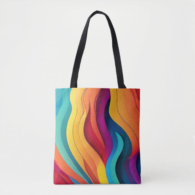Abstrakte Linienmuster Tasche (Vorderseite)