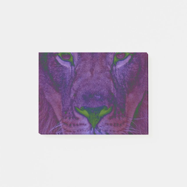 Abstrakte Lion Post-it®-Hinweise Post-it Klebezettel (Vorderseite)