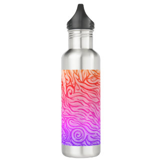 Abstrakte Lionfische Edelstahlflasche