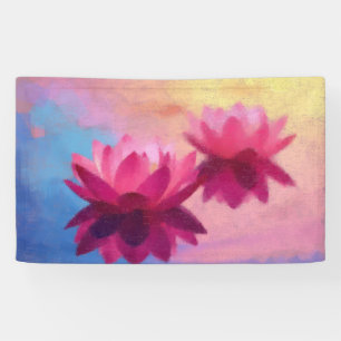 Abstrakte Lotus-Blume Banner