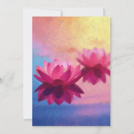 Abstrakte Lotus-Blume Einladung