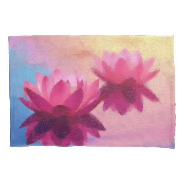 Abstrakte Lotus-Blume Kissenbezug (Vorderseite)