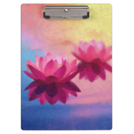 Abstrakte Lotus-Blume Klemmbrett