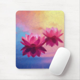 Abstrakte Lotus-Blume Mousepad