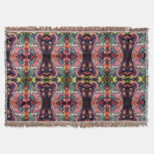 Abstrakte magische Blume rosa Gold Decke