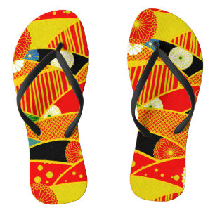 Abstrakte magische Landschaften Flip Flops