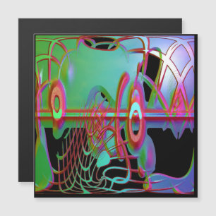 Abstrakte Magnetkarte