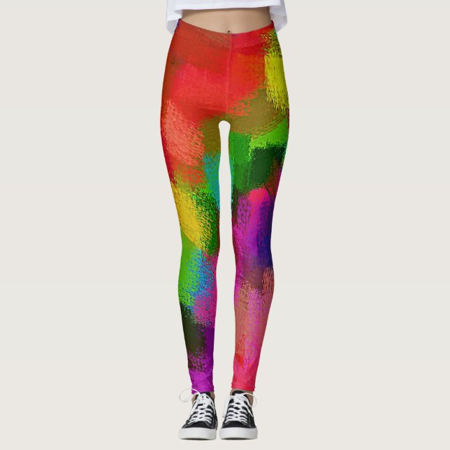 Abstrakte Malerei #2 Leggings (Vorderseite)