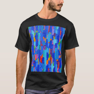 Abstrakte Malerei auf Leinwand T-Shirt