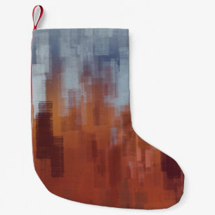 Abstrakte Malerei, bunte Betonwand. Kleiner Weihnachtsstrumpf