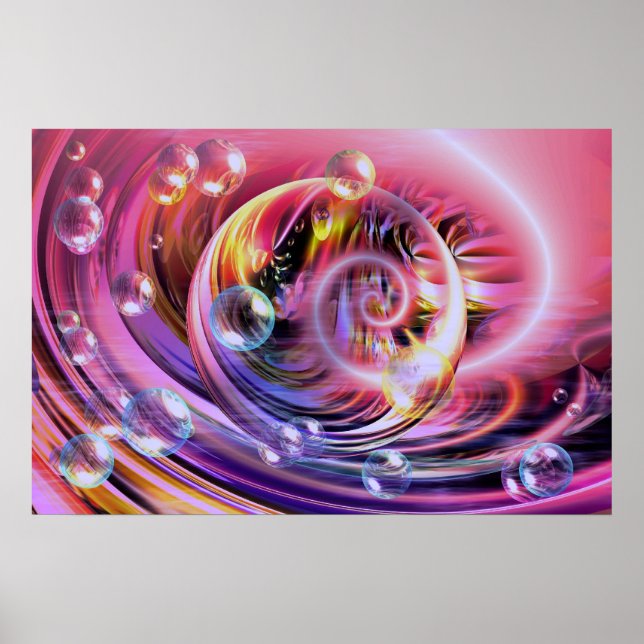 Abstrakte Malerei der digitalen Kunst - Plakatwerb Poster (Vorne)