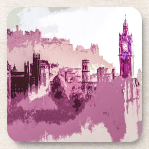 Abstrakte Malerei Edinburgh Hauptstadt Schottland Untersetzer