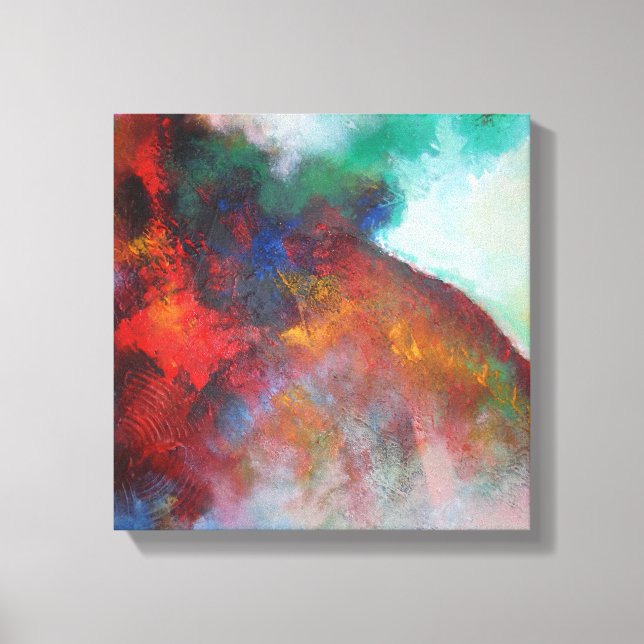 Abstrakte Malerei Elegant Akrobische Moderne Kunst Leinwanddruck (Vorderseite)