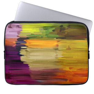 Abstrakte Malerei   Farbige Abstrakte Art. 22 Laptopschutzhülle