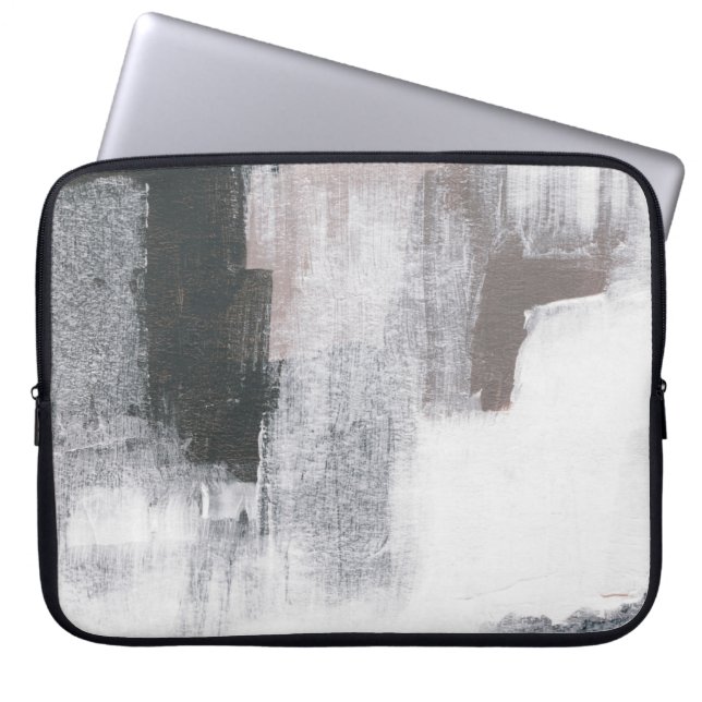 Abstrakte Malerei. Handgemalte trendige Kunstwerke Laptopschutzhülle (Vorderseite)