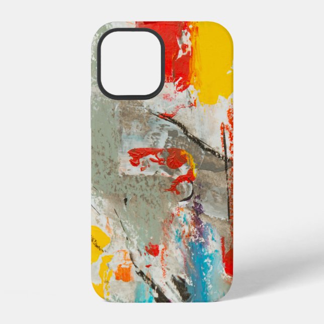 Abstrakte Malerei iPhone 12 Hülle (Rückseite)