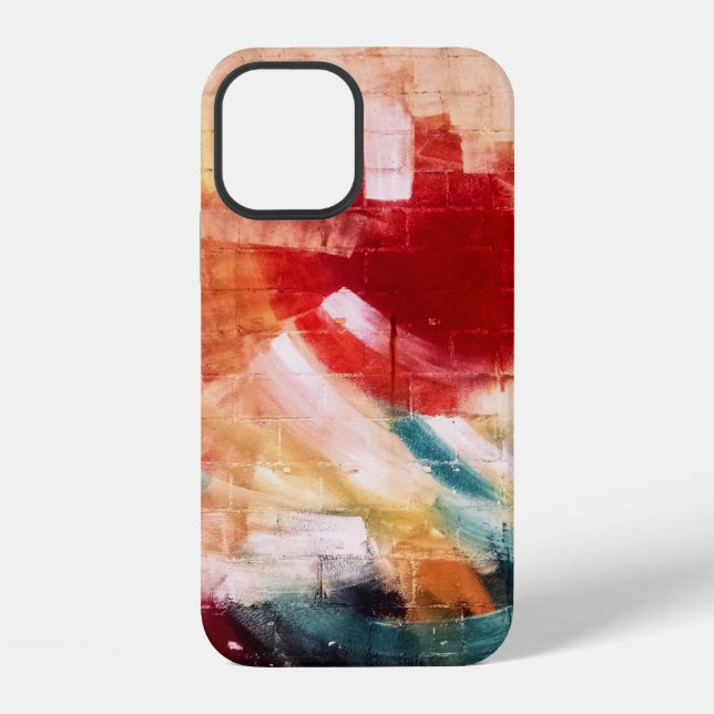Abstrakte Malerei iPhone 12 Hülle (Rückseite)