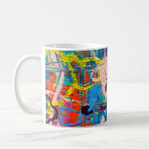 Abstrakte Malerei Kaffeetasse