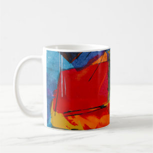Abstrakte Malerei Kaffeetasse