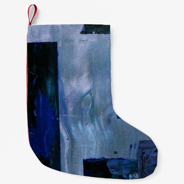 Abstrakte Malerei Kleiner Weihnachtsstrumpf (Vorderseite)