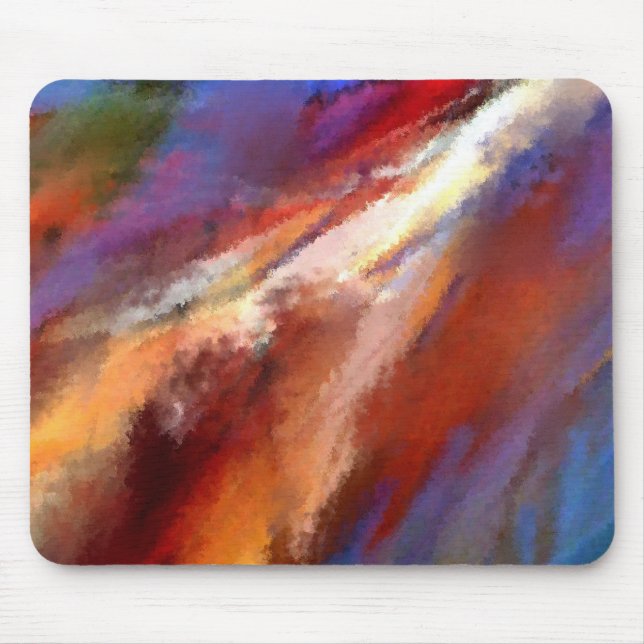 Abstrakte Malerei-Mausunterlage-Entwürfe - WIND 1 Mousepad (Vorne)