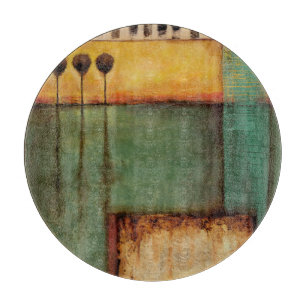 Abstrakte Malerei mit Klavier-Schlüsseln Schneidebrett