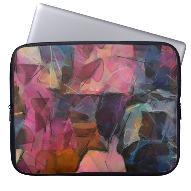 Abstrakte Malerei. Ölfarbe. Moderner Impressionism Laptopschutzhülle (Vorderseite)
