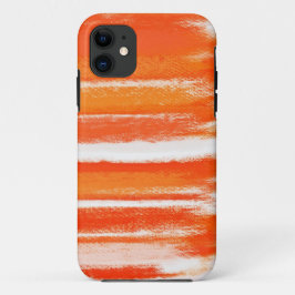 Abstrakte Malerei | Orange White Abstrakt Art 46 Case-Mate iPhone Hülle