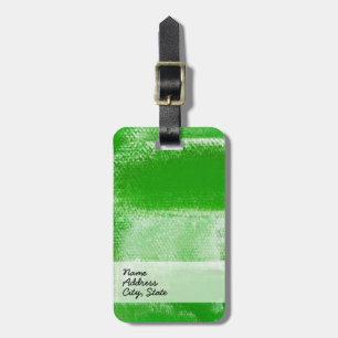 Abstrakte Malerei   Retro Green 12 Gepäckanhänger