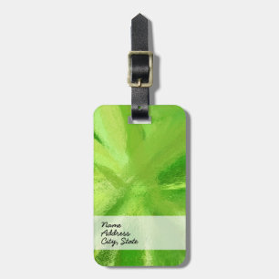 Abstrakte Malerei Retro Green 5 Gepäckanhänger