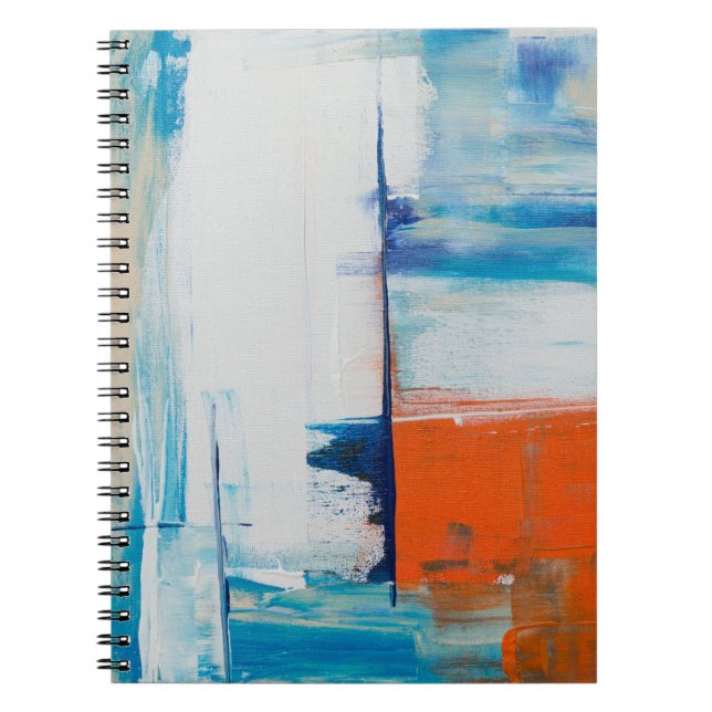 Abstrakte Malerei Spiral Foto Notebook 80 Seiten Notizblock (Vorderseite)