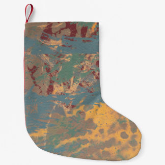 Abstrakte Malerei. Tinte handgefertigt. Moderne Ku Kleiner Weihnachtsstrumpf