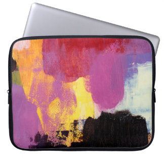 Abstrakte Malerei. Trendy Art Style. Helle Farbe Laptopschutzhülle