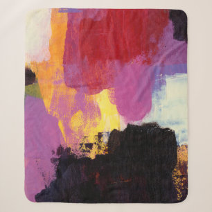 Abstrakte Malerei. Trendy Art Style. Helle Farbe Sherpadecke