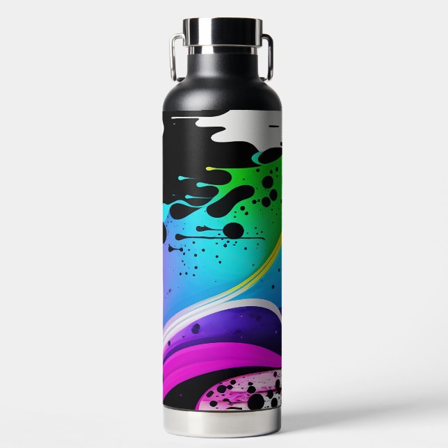 Abstrakte Malerei Trinkflasche (Vorderseite)