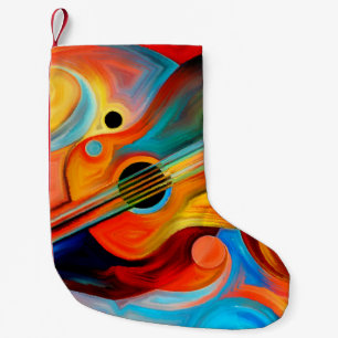 Abstrakte Malerei zum Thema Musik und Rhyt Kleiner Weihnachtsstrumpf