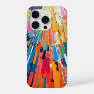 Abstrakte Malfarben Moderne Kunstgestaltung iPhone 15 Pro Hülle