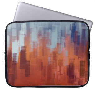 Abstrakte Malkulisse an der Betonwand. Farbe Laptopschutzhülle