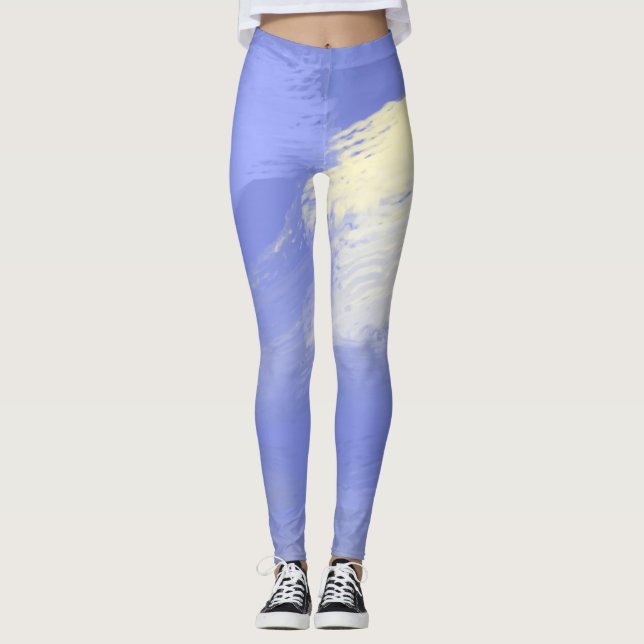 abstrakte Malkunst Leggings (Vorderseite)