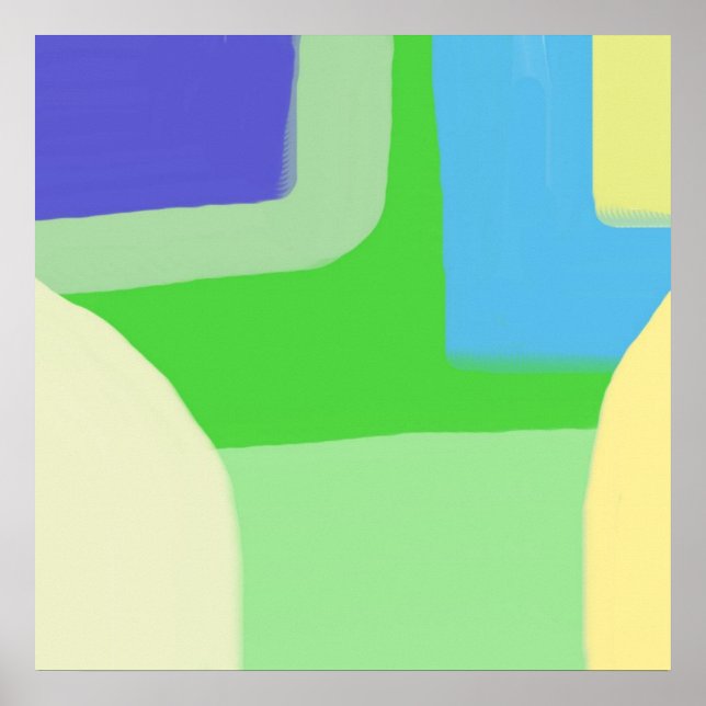 abstrakte Malkunst Poster (Vorne)