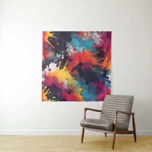 Abstrakte Malkunst Wandteppich