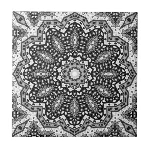 Abstrakte Mandala Ethno Fliese