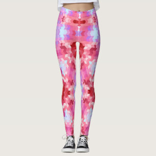 Abstrakte Mandala-Kaleidoskop-Rundformen Leggings