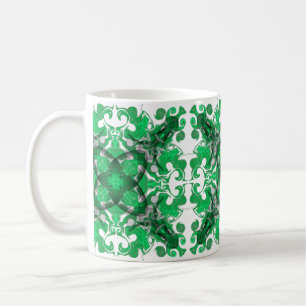 Abstrakte Mandala, psychedelischer Schmetterlingsw Kaffeetasse