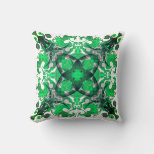 Abstrakte Mandala, psychedelischer Schmetterlingsw Kissen