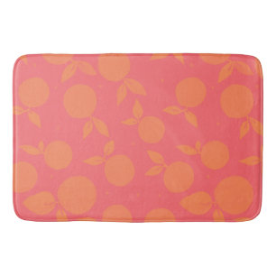 Abstrakte Mandarine Badematte